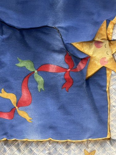 Vintage Bärenkrippe Bettwäsche geschwollene Bettdecke gerüschte Borte Catch A Falling Star Sehr guter Zustand - Bild 4 von 5