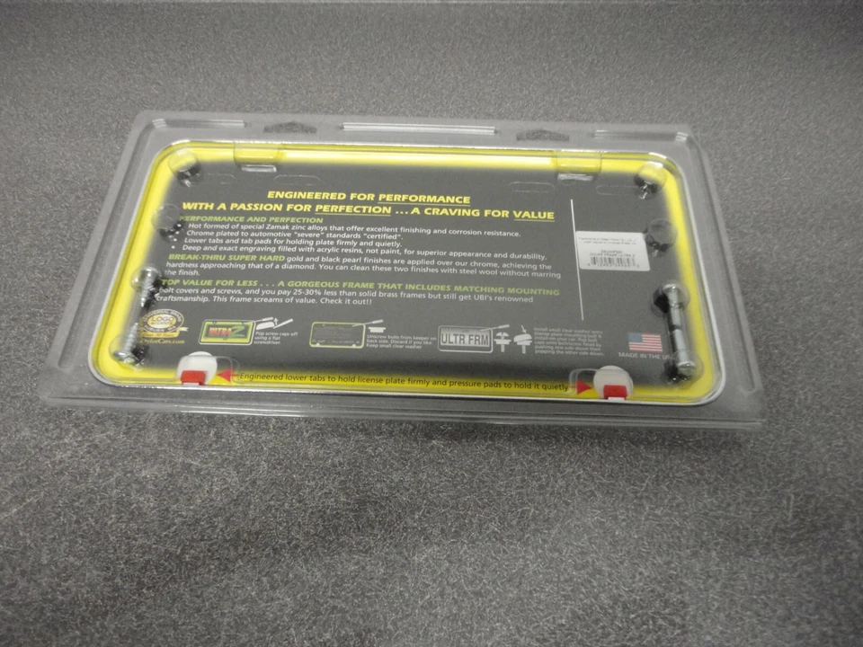 Новая рама номерного знака Ultra Z Coupe Z4C0INF220 хромированное удилище Street Rat - Изображение 2 из 4