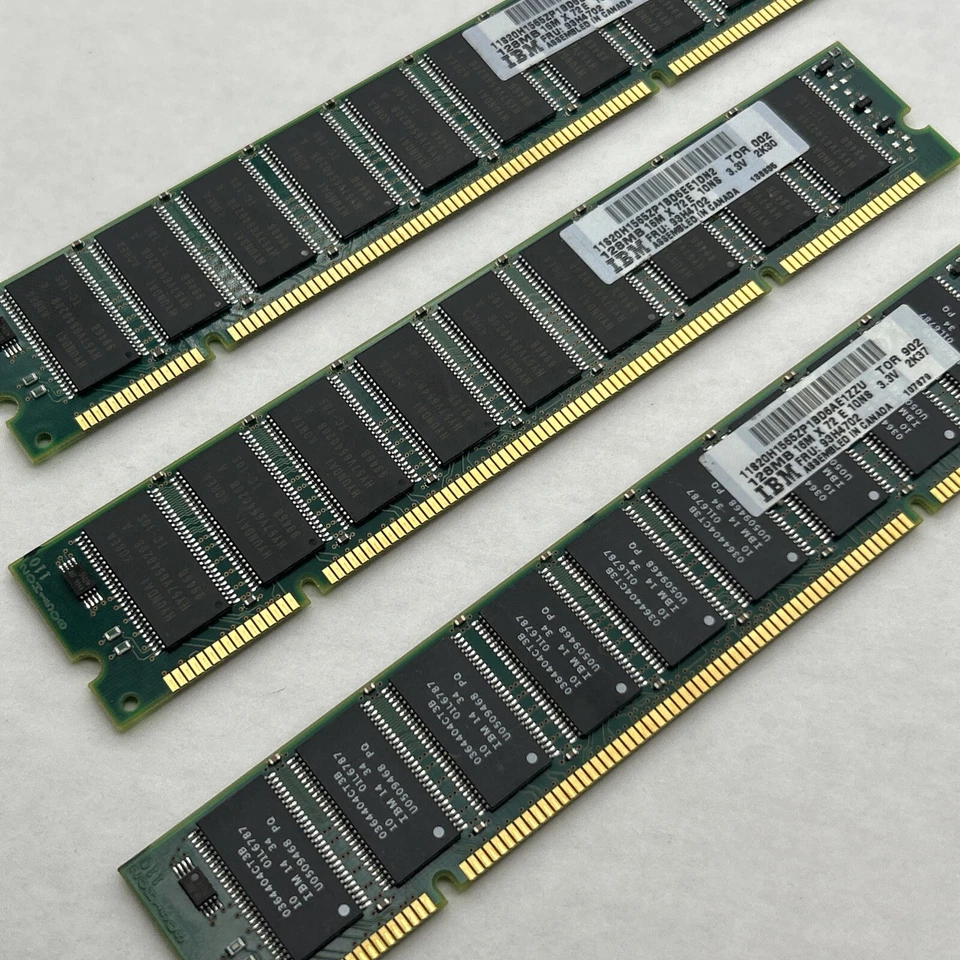 128MB 200-Pin SDRAM DIMM PC66 Memory 16x72 IBM Fru 93H4702 ECC PC-66 - Image 3 of 4