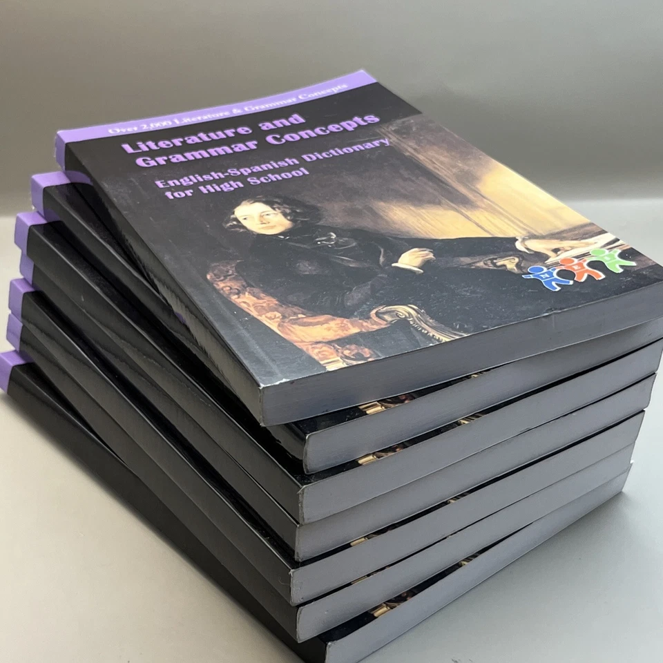 LOT OF 7 Literature and Grammar Concepts: English-Spanish Dictionary (2013) - Image 4 of 4