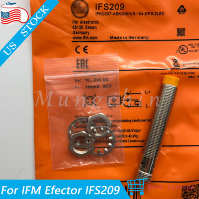 NEW For IFM IFS209 Inductive Proximity Switch Sensor 10-30VDC 100mA SN:7mm