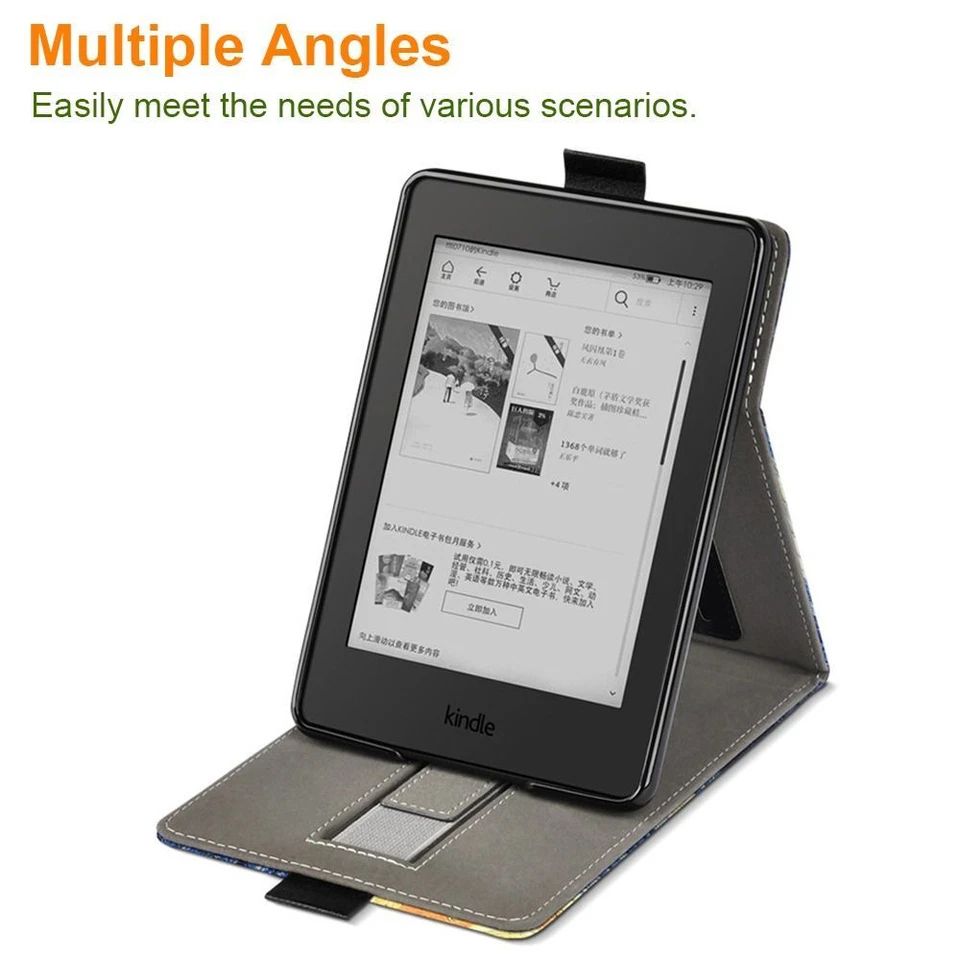 Shockproof E-book Reader Stand Case for Kindle 2022 C2V2L3 Home Office - Image 4 of 4