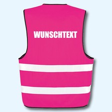 Warnweste Sicherheitsweste Weste bedruckt Wunschtext Ordner Security Crew JGA