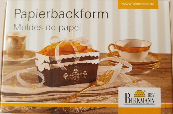 Birkmann 8Er Set Papierbackformen Kuchenform Backform 9,5 X 5 Cm, Geschenk-image
