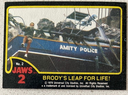 ( U SELECT CARDS ) 1978 Topps Jaws 2 CARDS &STICKERS🔽 all photos on! - Picture 52 of 207