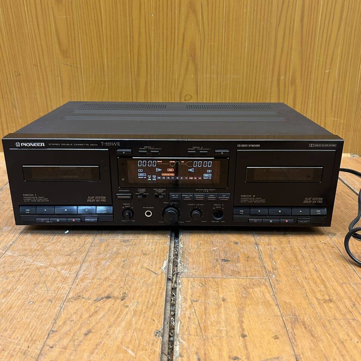 Pioneer double cassette deck T-555WR #48 | eBay