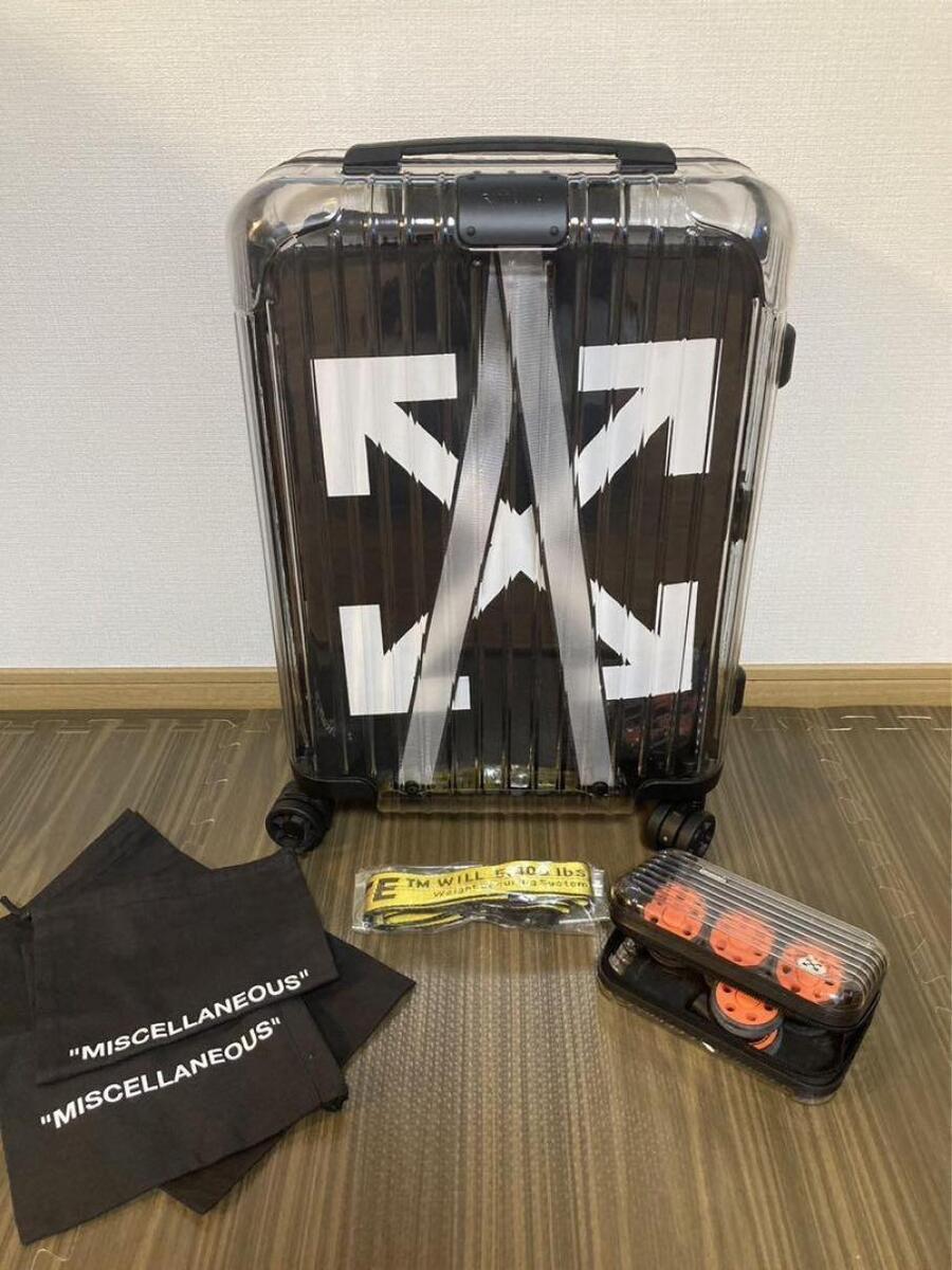 Off White Rimowa Clear Transparent Carry On 36L Suitcase See Off White Rimowa Clear Transparent Carry On 36L Suitcase See