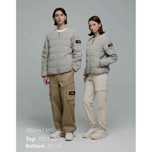 NATIONAL GEOGRAPHIC HERON U-NECK LIGHT DOWN JACKET N244UDW920 070 BEIGE UNISEX - Bild 4 von 11