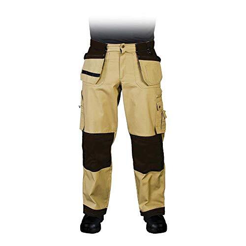 Leber&Hollman LH-Rofter - Pantaloni protettivi Bond 62, colore: Cachi/Nero