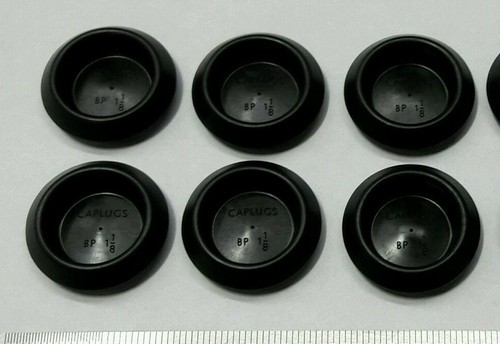 BPFE Series – Ergonomic Button Plugs With Flush-Type Heads, 50 Pack Fits Hole Size 728 787 Metal Thickness 031 079 Thermoplastic Rubber Black Plug Sheet Hole