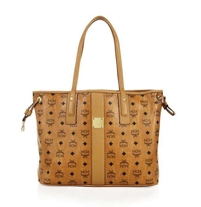 MCM Reversible Shopper Tote Tan | eBay