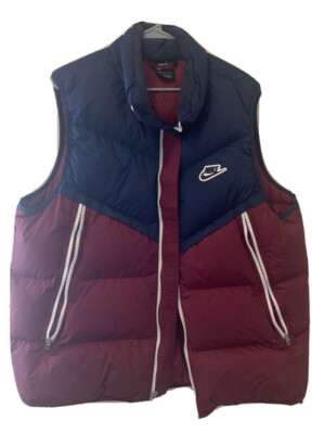 Nike Storm-fit Windrunner Puffer Vest Red Blue Men s XL