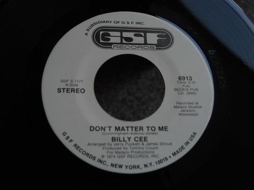 Z26 GSF 6913 PROMO SOUL FUNK BILLY CEE DON'T MATTER TO ME - Picture 5 of 8