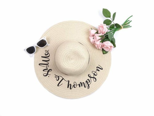 Personalised Sun Hat - Floppy Beach Hat 