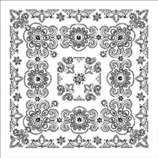New 27" x 27" Oversized White Paisley Bandana Handkerchief Scarf 100% Cotton