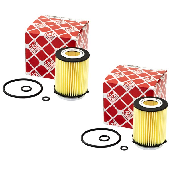 ÖLfilter Motor Filter Febi 101653 Set 2 StüCk FüR Mercedes A B Klasse W246-image