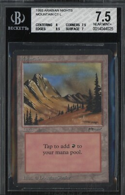 Mountain (Arabian Nights) = BGS 7.5 MTG Magic the Gathering | eBay
