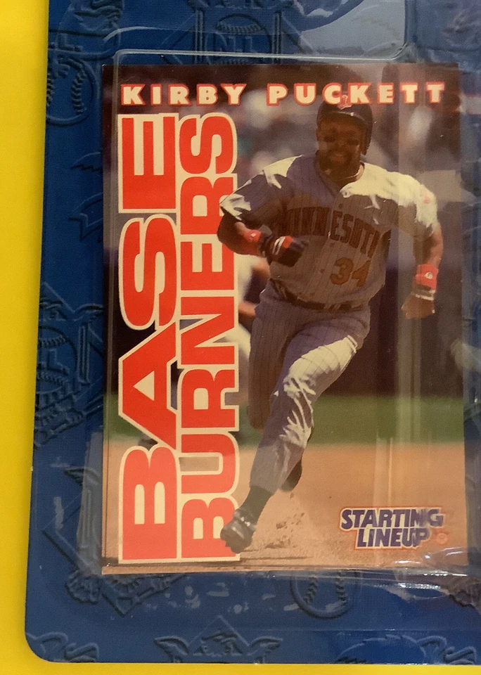 1996 Baseball Kirby Puckett base burner Action Figure Starting Lineup New Twins - Image 4 of 4