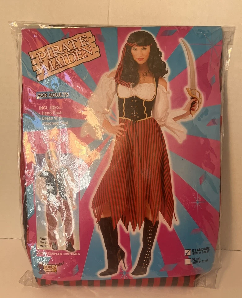 🏴☠️Disfraz de doncella pirata para mujer nuevo en paquete🏴☠️ Foto 2 de 4