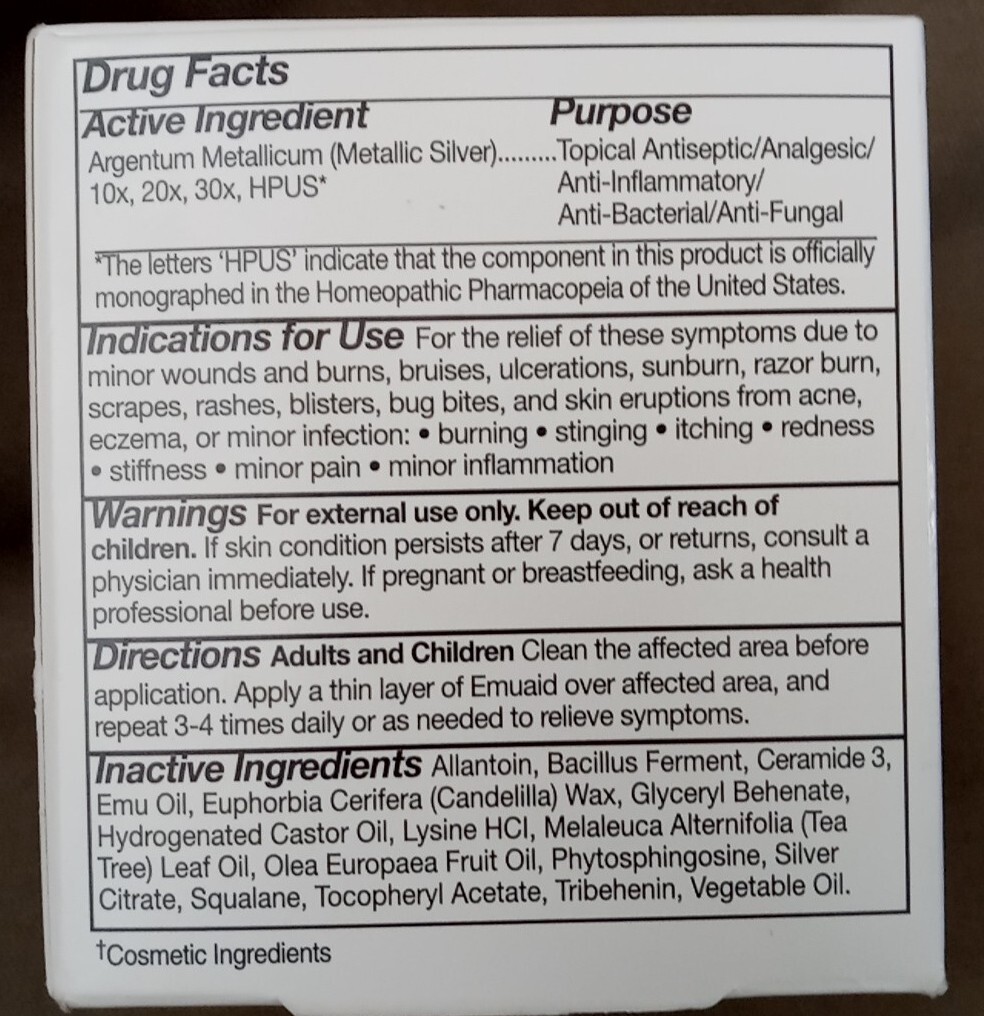 Emuaid First Aid Ointment Maximum Strength, 2 oz - For Resistant Skin Conditions