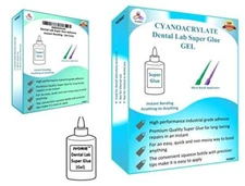Dental Lab Super Glue Adhesive Instant Bonding  Gel (1oz)
