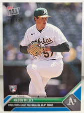 Mason Miller 2023 Topps Now MLB Debut RC #152 OAKLAND A's BLUE Parallel #d 11/49