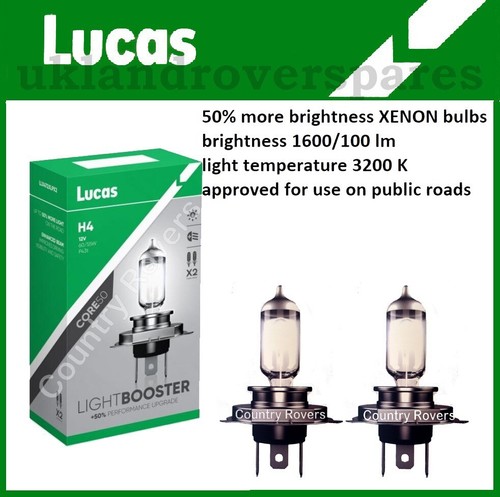 LAND ROVER DEFENDER 110 CRYSTAL CLEAR HEADLIGHTS + LUCAS XENON +50% BULBS - Picture 2 of 5