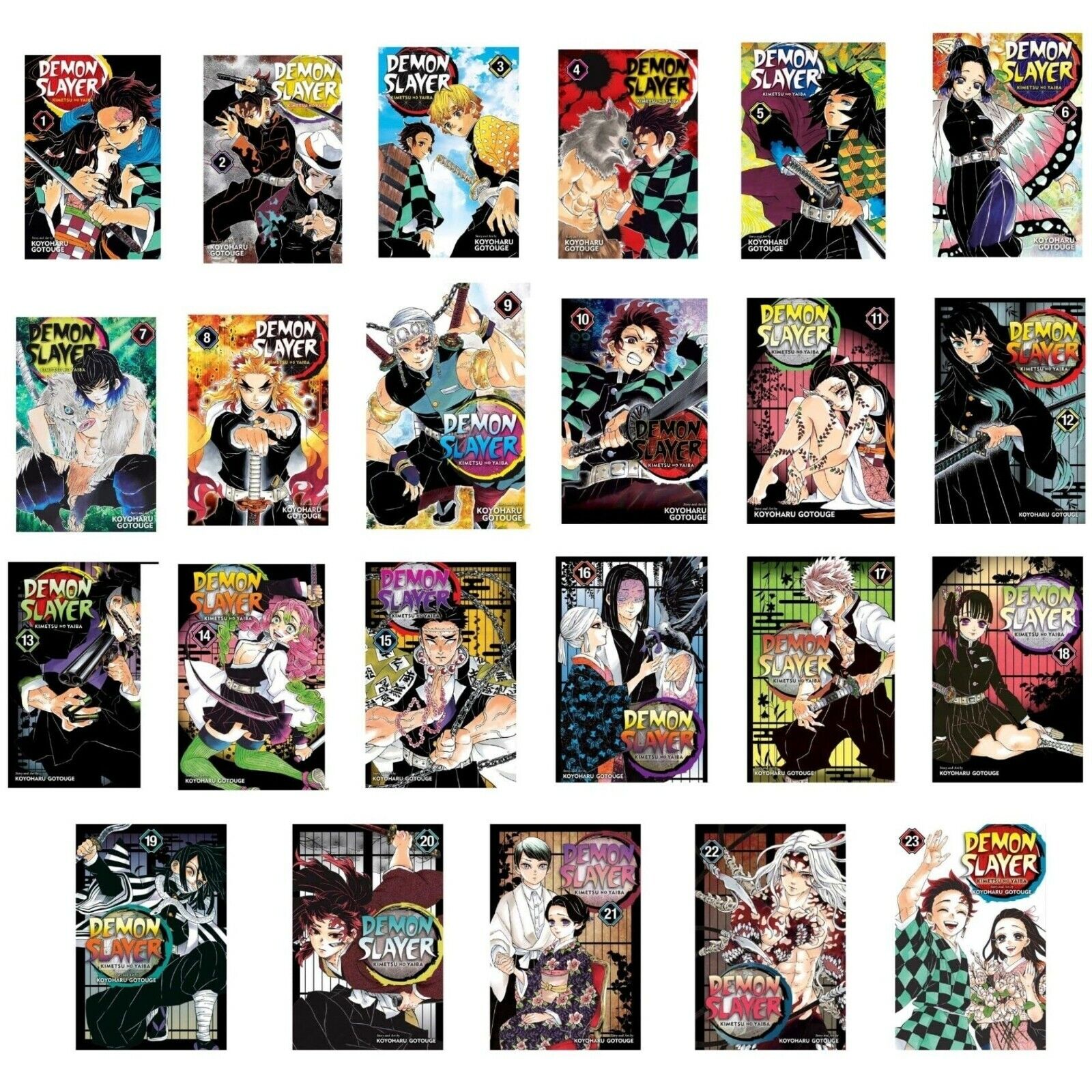 Demon Slayer Kimetsu No Yaiba Set - English: Brand New Vol 1-23 -  Viz Media