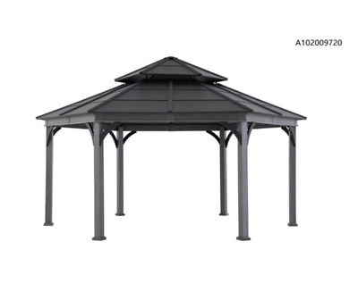 #ad Sunjoy 15 x 18 Ashland Hexagon Hardtop Gazebo New NeverUsed $1760.00