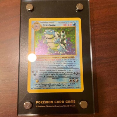 Pokemon Card Game 1999 Blastoise Shadowless Stage 2 Holo 2/102