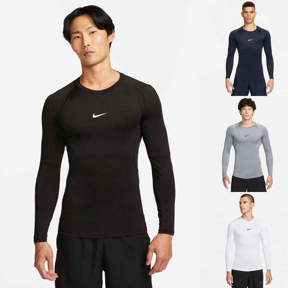 Nike Pro Dri-FIT Longsleeve Herren Sportshirt Shirt Fitness Funktionsshirt - Bild 1 von 1