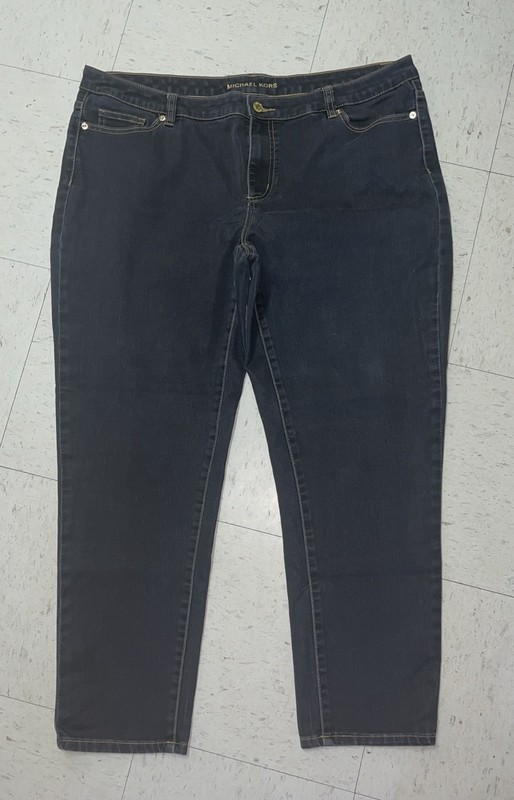 Michael Kors Women's Plus Black Stretch Skinny Jeans Size 18 W