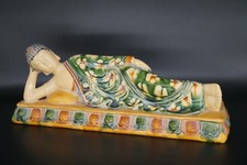 Cinese ‌‌Song Dynasty Sancai (Canzone ceramica smaltata tricolore)‌Buddha sdraiato