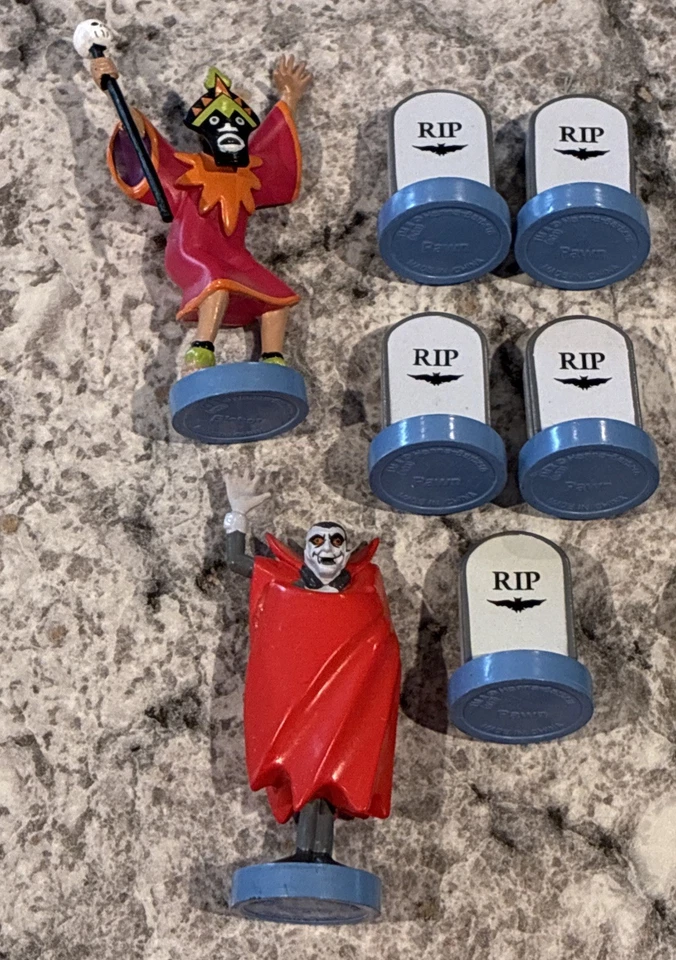 Lote De 17 Piezas De Repuesto Ajedrez Scooby Doo Velma Fred Gypsy Dracula Foto 4 de 4