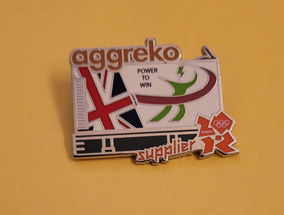 LONDON  2012  OLYMPIC AGGREKO POWER TO WIN  SPONSOR PIN 