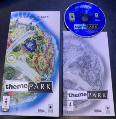  Theme Park  for 3DO -Long Box Complete with Manual, Catalog, CD