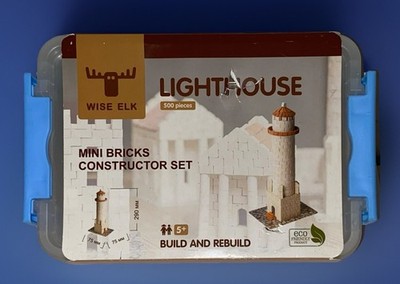 Wise Elk LIGHTHOUSE Mini Bricks Constructor Set 500 Piece 5+ Eco Friendly NEW