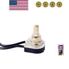 Double Insulated Electrical Push Button Switch, SPST, ON-OFF, 6 A/125V AC, 6 ...