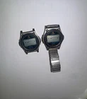 TIMEX Vintage (2)Marathon 100 Digital Quartz Mens Watch RARE Stainless 15%OFF