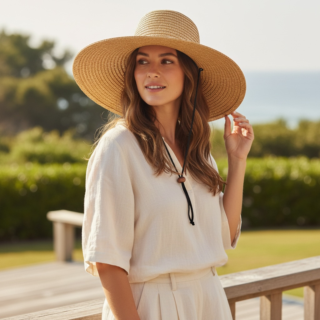 Universal Thread Straw Hat Adjustable Chin Strap … - image 2