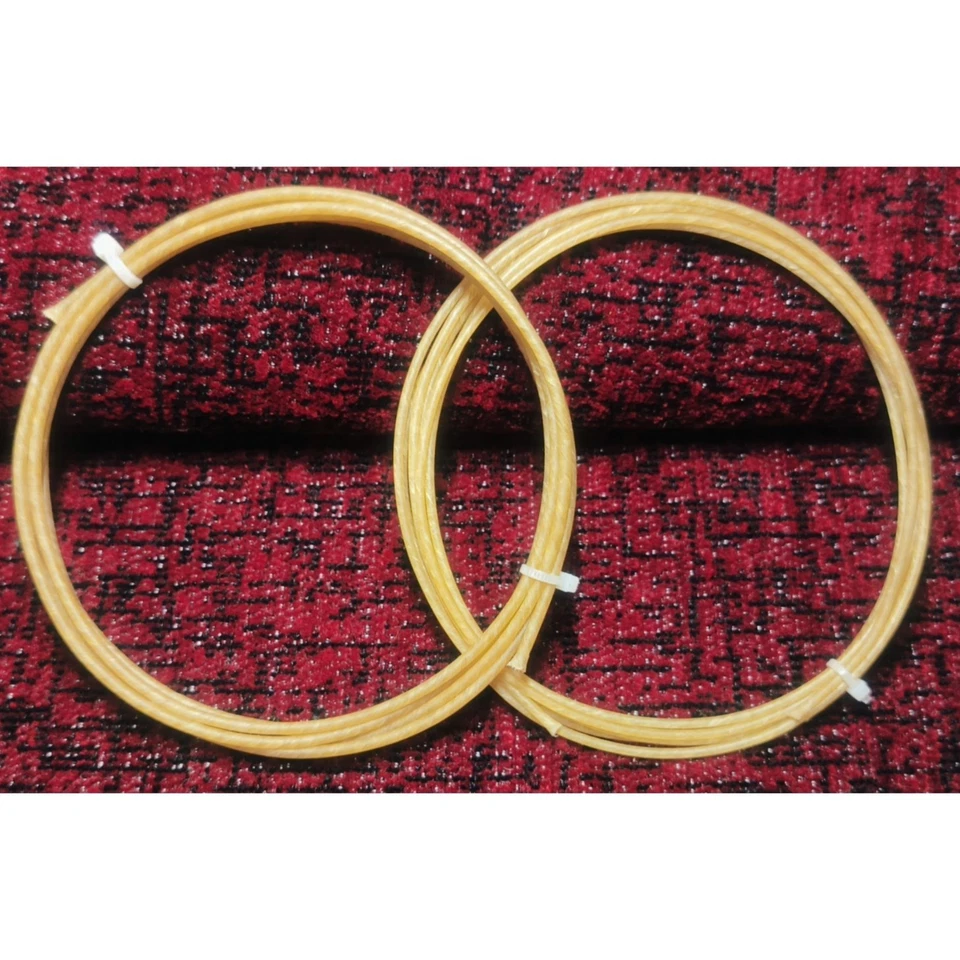 Bajo Doble Intestino Cuerda Vertical 3/4 Cuerdas Natural BUENO-un Juego GD Foto 3 de 4