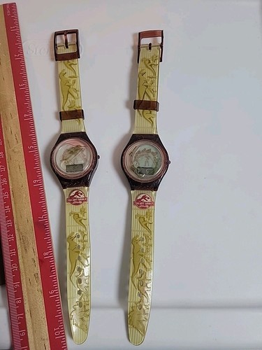 6 Vintage Jurassic Park The Lost World 1997 Watches Untested Parts/Repair - Picture 8 of 11