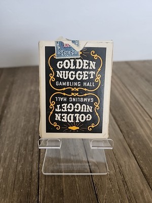 Bee ゴールデンナゲット　黒　Ohio製カジノ用レアデック Golden Nugget BLACK Playing Cards VINTAGE Las Vegas Gambling Hall