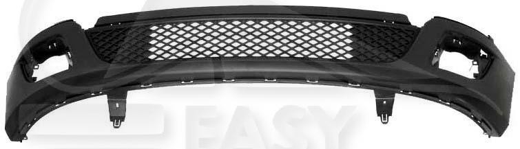 Pare-choc avant inférieur noir Ford Fiesta 2005-2008 grille basse