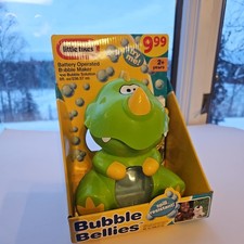 2005 green Bubblesaurus Little Tikes Bubble Blower Bellies NOS 22805 Battery