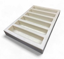 Shutter Block and Trim Stone Mold, Creates 6 Stones, 13"Lx2.5"Wx2.25"D Each
