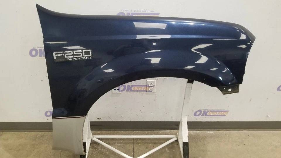 01 FORD F250 SUPER DUTY XLT FENDER FRONT RIGHT PASSENGER BLUE - Image 3 of 4