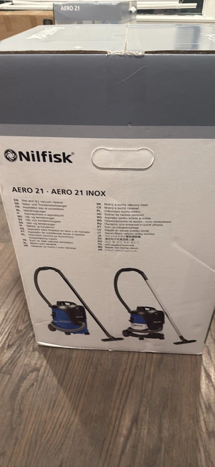 Новый пылесос для влажной/сухой уборки Nilfisk AERO 21 INOX 5 галлонов система фильтрации 99,9 - Изображение 2 из 4