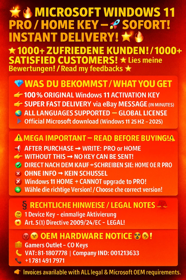 ⭐⭐⭐ Windows 11 Pro / Home Product Key | 64 Bit | 🚀 Instant eBay Delivery⭐⭐⭐ - Bild 2 von 4