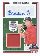 2022 Stars & Stripes Stars & Stripes Material #SSSBH Braden Holcomb Auto JSY/349